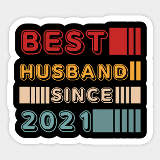 Best husband since 2021 Sticker